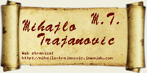 Mihajlo Trajanović vizit kartica